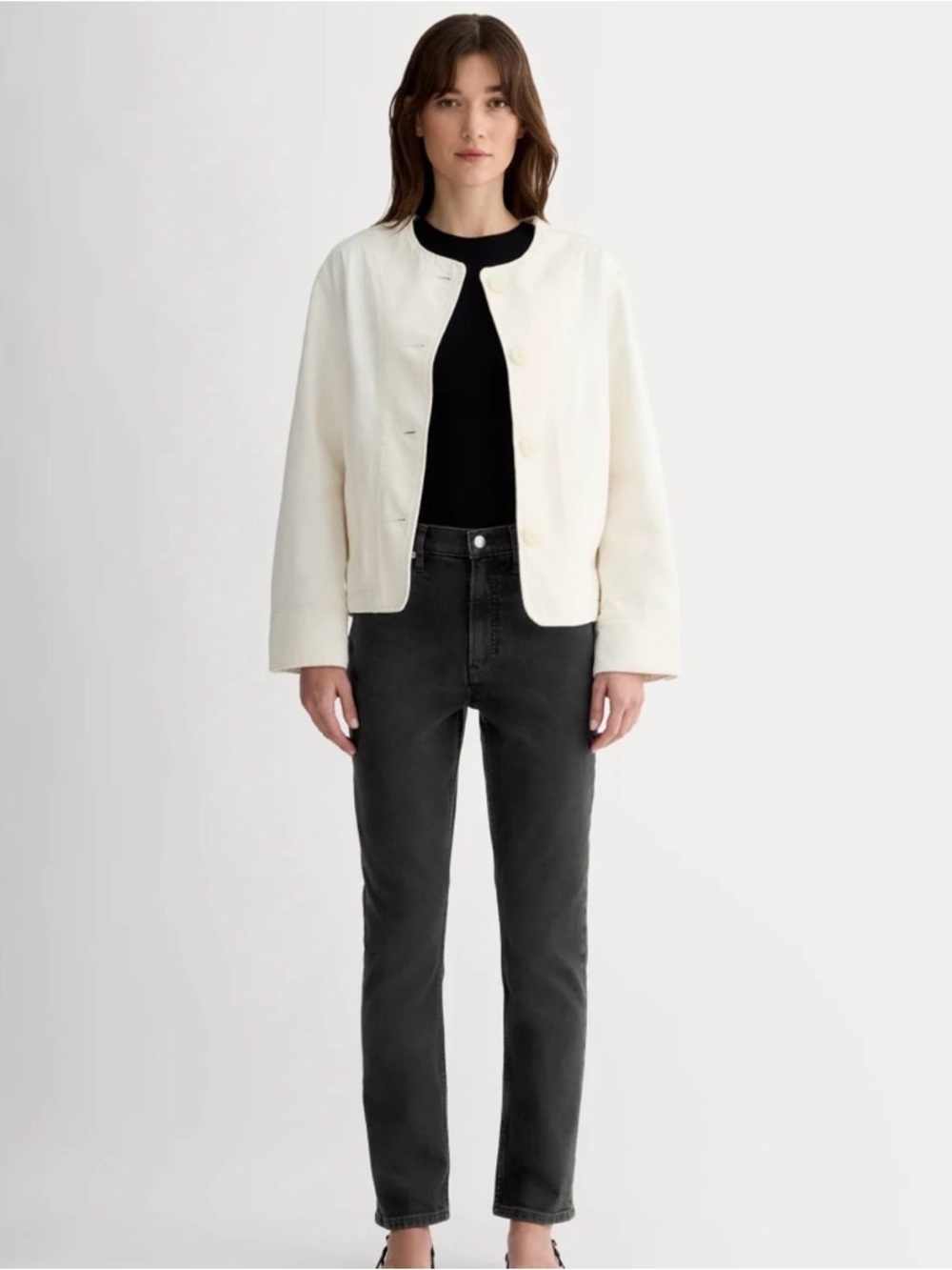 Everlane Black '90s Cheeky Crop Jean